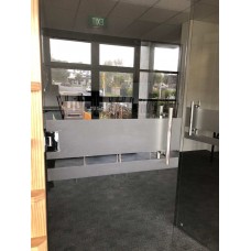 Coloured Vinyl on glass (incl install) 1.22m x 4m